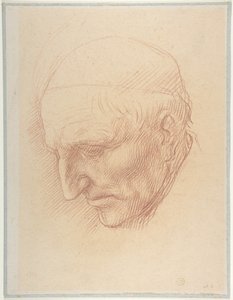 Egy templomszolga feje alkotó: Alphonse Legros