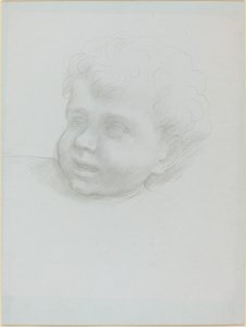 Egy gyermek feje alkotó: Alphonse Legros