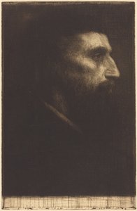 Férfi feje (Tete d’homme) alkotó: Alphonse Legros