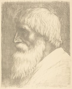 Férfi feje (Tete d’homme) alkotó: Alphonse Legros