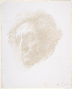 Egy férfi feje alkotó: Alphonse Legros