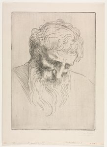 Egy ember feje. alkotó: Alphonse Legros