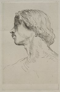 Egy modell vezetője. alkotó: Alphonse Legros