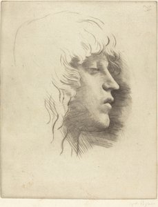Egy fiatal lány feje alkotó: Alphonse Legros