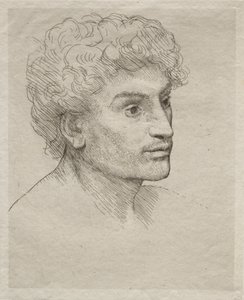 Egy fiatalember feje alkotó: Alphonse Legros
