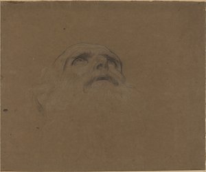 Egy öregember feje. alkotó: Alphonse Legros