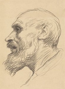 Egy öregember feje alkotó: Alphonse Legros