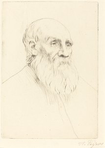 Egy Öreg Etude de tete feje. alkotó: Alphonse Legros