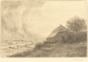 Hovel a domboldalon (Masure sur la colline) alkotó: Alphonse Legros