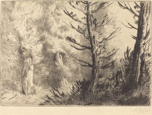 A Fontainebleau-i Erdőben A Fontainebleau-i erdőben. alkotó: Alphonse Legros