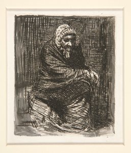 Az idős Assine asszony alkotó: Alphonse Legros