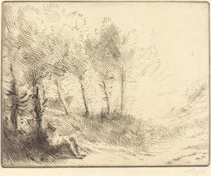 Tájkép alkotó: Alphonse Legros