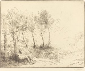 Tájkép alkotó: Alphonse Legros