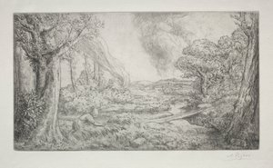 Tájkép alkotó: Alphonse Legros