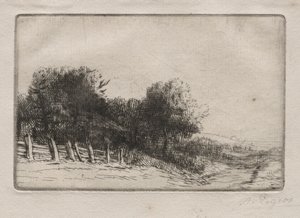 Tájkép alkotó: Alphonse Legros