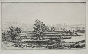 Tájkép alkotó: Alphonse Legros
