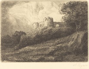 Táj Táj. alkotó: Alphonse Legros