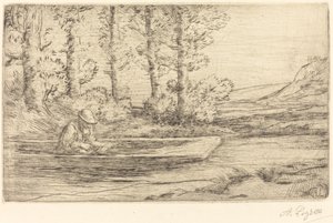 Táj Táj. alkotó: Alphonse Legros