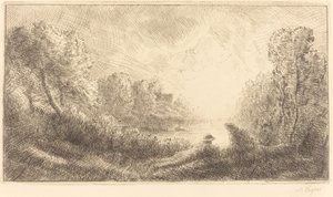 Táj: Napkelte Táj: Napkelte. alkotó: Alphonse Legros
