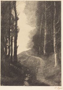 Táj nyírfákkal alkotó: Alphonse Legros