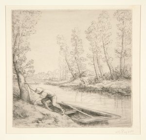 Reggel a folyónál alkotó: Alphonse Legros