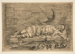 Le Puits et le Pendule, No. 1 (A gödör és az inga, No. 1) alkotó: Alphonse Legros