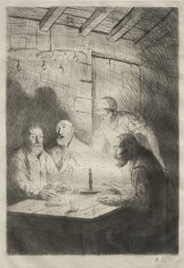Vacsora a nyomorban alkotó: Alphonse Legros