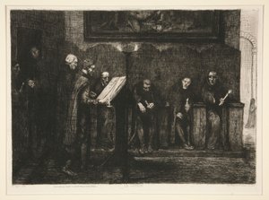A spanyol énekesek - A kottatartó alkotó: Alphonse Legros