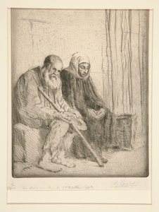 A két koldus (Two Beggars) alkotó: Alphonse Legros