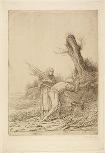 Rőzseköteg-készítők alkotó: Alphonse Legros