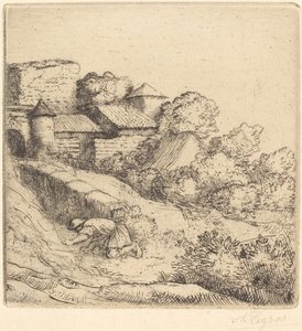 Kis fűégető alkotó: Alphonse Legros