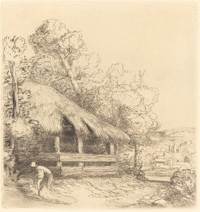 Little Shelter Le petit hangár. alkotó: Alphonse Legros