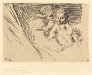 Mab és Cupido Mab et Cupidon. alkotó: Alphonse Legros