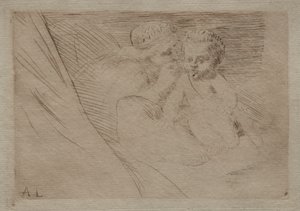 Mab és Cupido. alkotó: Alphonse Legros