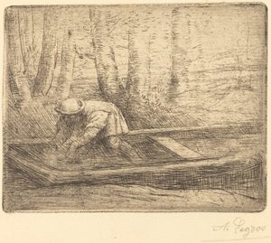Ember Puntban. alkotó: Alphonse Legros