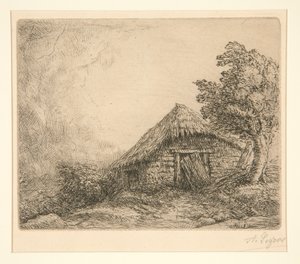 Víkendház egy dombon alkotó: Alphonse Legros
