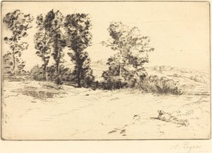 Meadow in Sunshine Le pre ensoleille. alkotó: Alphonse Legros