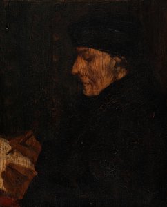 Holbein Erasmusának emlékezetből készült másolata alkotó: Alphonse Legros