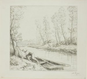 Reggel a folyón alkotó: Alphonse Legros