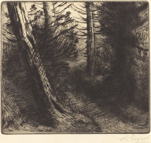Út az erdőn keresztül Út az erdőn keresztül. alkotó: Alphonse Legros