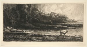 Hajó táj alkotó: Alphonse Legros