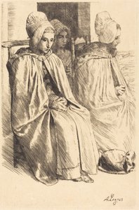 Boulogne parasztasszonyai (Boulogne környékének parasztasszonyai) alkotó: Alphonse Legros