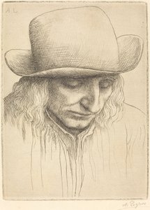 Paraszt kerek kalapban alkotó: Alphonse Legros