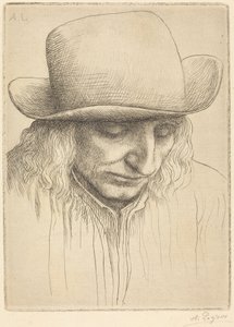 Paraszt kerek kalapban alkotó: Alphonse Legros