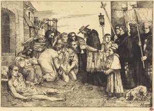 Róma pestisáldozatai (Les pestiferes de Rome) alkotó: Alphonse Legros