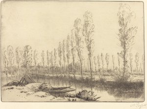 Nyárfák Amiens közelében alkotó: Alphonse Legros