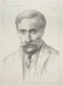 Portré Dr. Louis Vintras. alkotó: Alphonse Legros