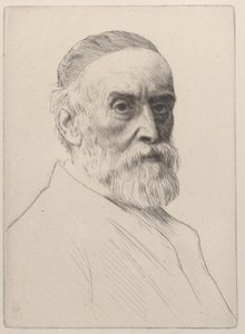 George Frederic Watts portréja, 1879. alkotó: Alphonse Legros