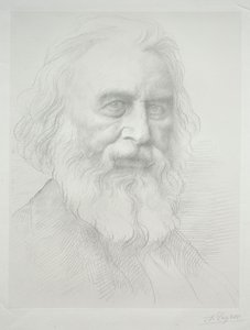 Henry Wadsworth Longfellow portréja (2. tábla) alkotó: Alphonse Legros