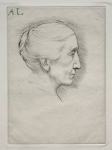 Mme portréja. Emily Hughes 1. tányér. alkotó: Alphonse Legros